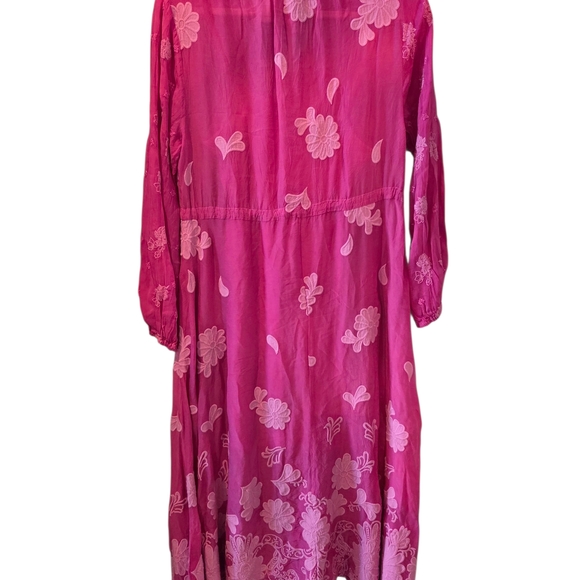 NWT Johnny Was Pink Daisy Leona Floral Maxi Dress Small - Picture 5 of 6